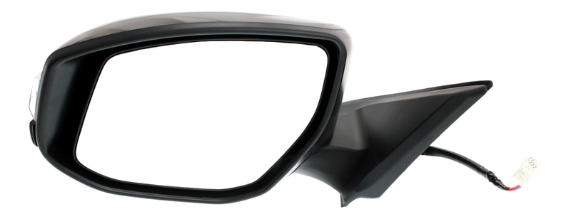 Power Mirror for Nissan Altima 2013-2018, Left (Driver), Manual Folding, Non-Heated, Paintable, with In-housing Signal Light, without Auto Dimming, Blind Spot Detection, Memory, Replacement