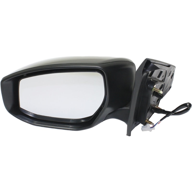 Power Mirror for Nissan Sentra 2013-2019, Left (Driver) Side, Manual Folding, Non-Heated, Paintable, without Signal Light, Replacement