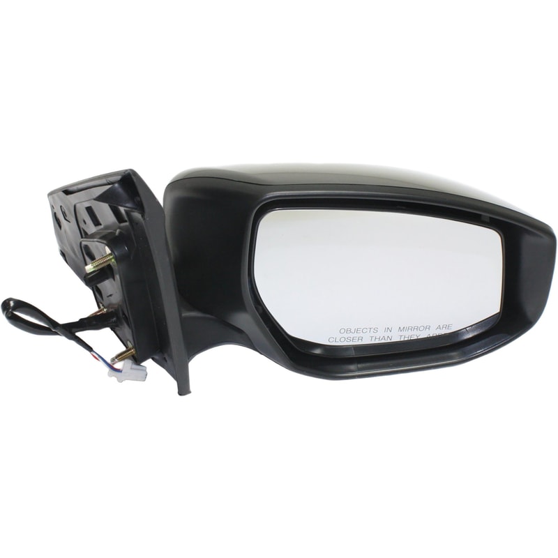 Power Mirror for Nissan Sentra 2013-2019, Right (Passenger), Manual Folding, Non-Heated, Paintable, without Signal Light, Replacement