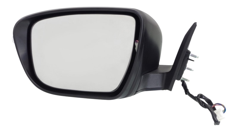 Power Mirror for Nissan Rogue 2014-2017, Left (Driver), Manual Folding, Non-Heated, Paintable, with Signal Light, without Side View Camera, Suitable for USA Built Vehicle (2014-2017)/Korea Built Vehicle (2015-2016), Replacement