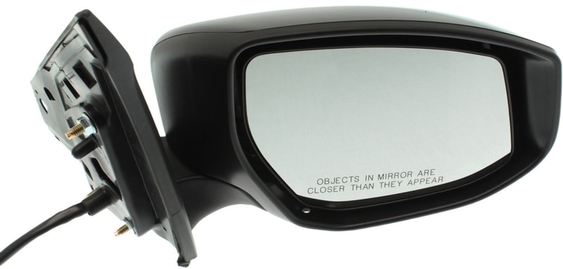 Power Mirror for Nissan Sentra 2013-2019, Right (Passenger) Side, Manual Folding, Heated, Paintable, without Signal Light, Replacement