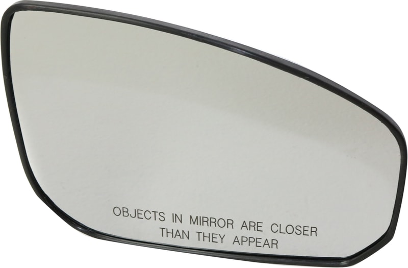 Mirror Glass for Nissan Maxima 2004-2008, Right (Passenger) Side, Heated, with Backing Plate, Replacement