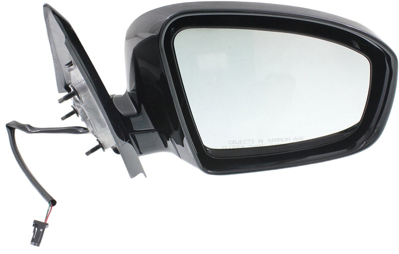 Right (Passenger) Power Mirror for Nissan Pathfinder 2013-2016, Manual Folding, Non-Heated, Paintable, Fits 2014-2014 SV Hybrid Model, Replacement