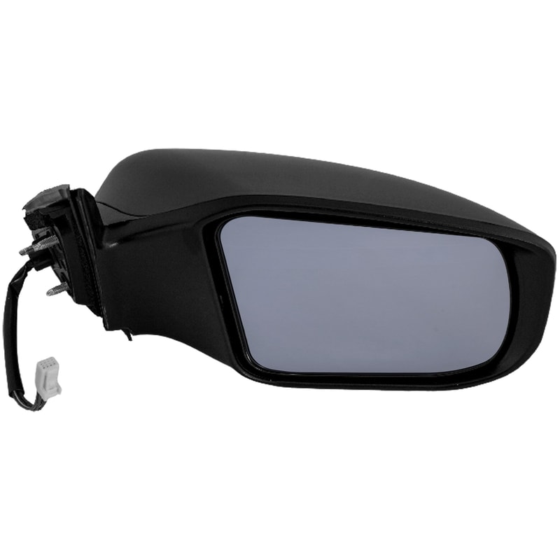 Power Mirror for Nissan Altima 2013-2018, Right (Passenger), Manual Folding, Heated, Paintable, without Auto Dimming, Blind Spot Detection, Memory, and Signal Light, Replacement