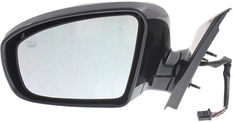 Power Mirror for Nissan Pathfinder 2013-2017, Left (Driver), Manual Folding, Heated, Paintable, without Around View Monitor, SL Model, (Excludes Hybrid Model), Replacement