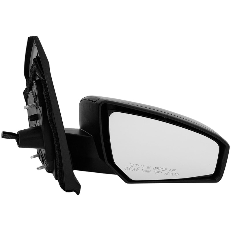 Manual Remote Mirror for Nissan Sentra 2007-2012, Right (Passenger), Non-Folding, Non-Heated, Paintable, Base Model, Replacement