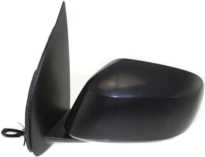 Power Mirror for Nissan Pathfinder (2005-2012) and Frontier (2009-2019), Left (Driver) Side, Manual Folding, Non-Heated, Paintable, Replacement