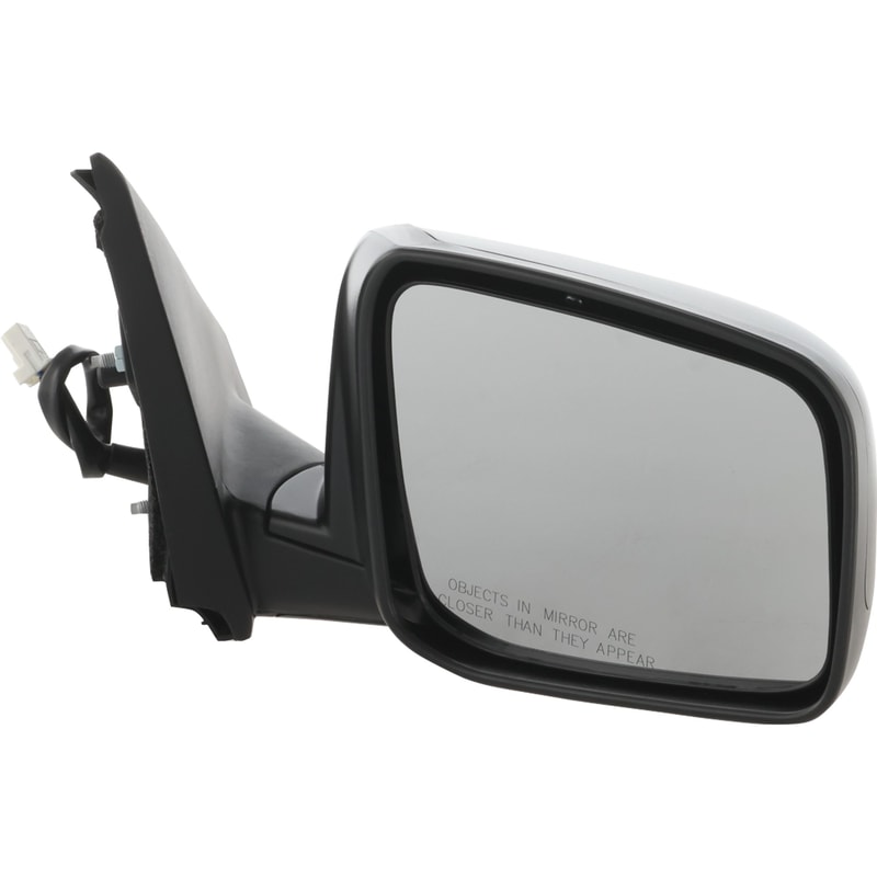 Right (Passenger) Power Mirror for Nissan Rogue 2008-2013/Rogue Select 2014-2015, Manual Folding, Heated, Textured, Replacement
