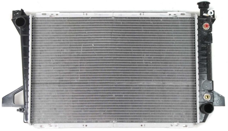 Aluminum Core 1-Row Core Radiator for Ford F-Series 1985-1996, 4.9L Engine, Replacement with fitment for F-150, F-250, F-350.
