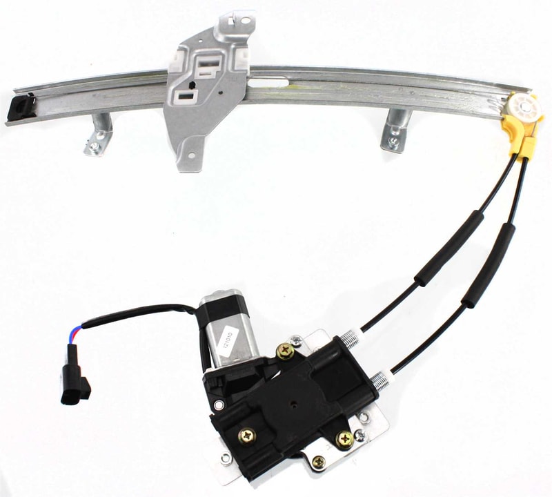 Front Window Regulator with Motor for Pontiac Grand Prix Sedan 1997-2003, Power, Right (Passenger), Replacement