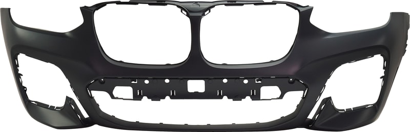 Front Bumper Cover for BMW X3 2018-2021, 30i/M40i Models with M Sport Package, without Park Assist Sensor Holes, Replacement