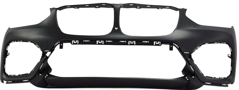 Front Bumper Cover for BMW X3 2018-2021, 30I Model, XLine, Primed (Ready to Paint), without M Sport Package, with Park Assist Sensor Holes and Park Assistant Plus, Replacement