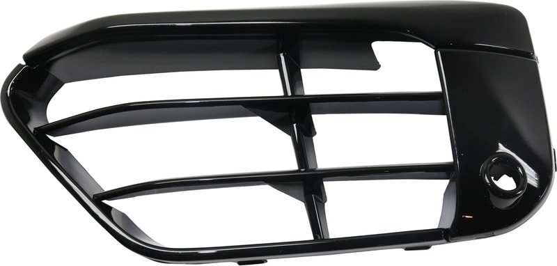 Front Bumper Grille for BMW X1 2016-2018, Left (Driver), Gloss Black, Without M Package, with Park Distance Control Sensor Holes, Replacement