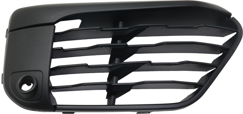 Front Bumper Grille for BMW X1 2016-2018, Right (Passenger) Side, Textured Black, Without M Package, With Park Distance Control Sensor Holes, Replacement