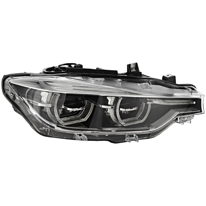 LED Headlight Assembly for 3-Series BMW (2016-2019), Right (Passenger), with Adaptive Headlights, Suitable for Standard/Luxury Line Models, Sedan (2016-2018), Wagon, Replacement