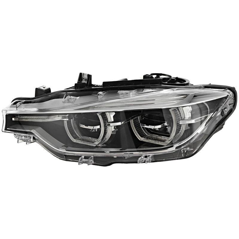 LED Headlight Assembly for BMW 3-Series (2016-2019), Left (Driver), with Adaptive Headlights for Standard/Luxury Line Models, fits Sedan (2016-2018) / Wagon, Replacement