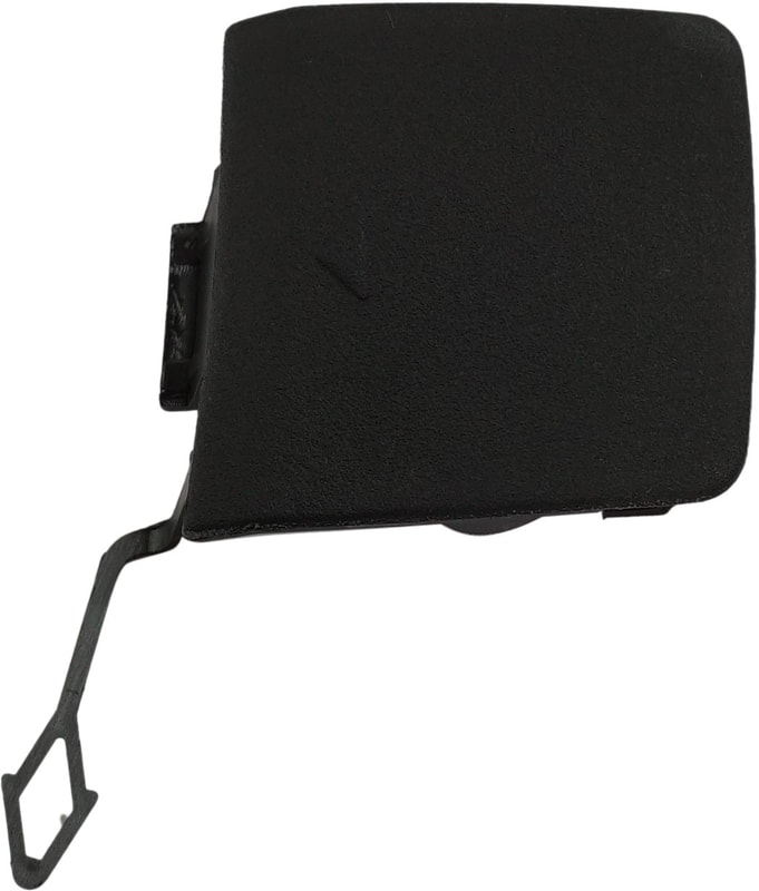 Rear Bumper Tow Hook Cover for BMW X1 2016-2022, Right (Passenger) Side, Textured Black, without M Package, Replacement