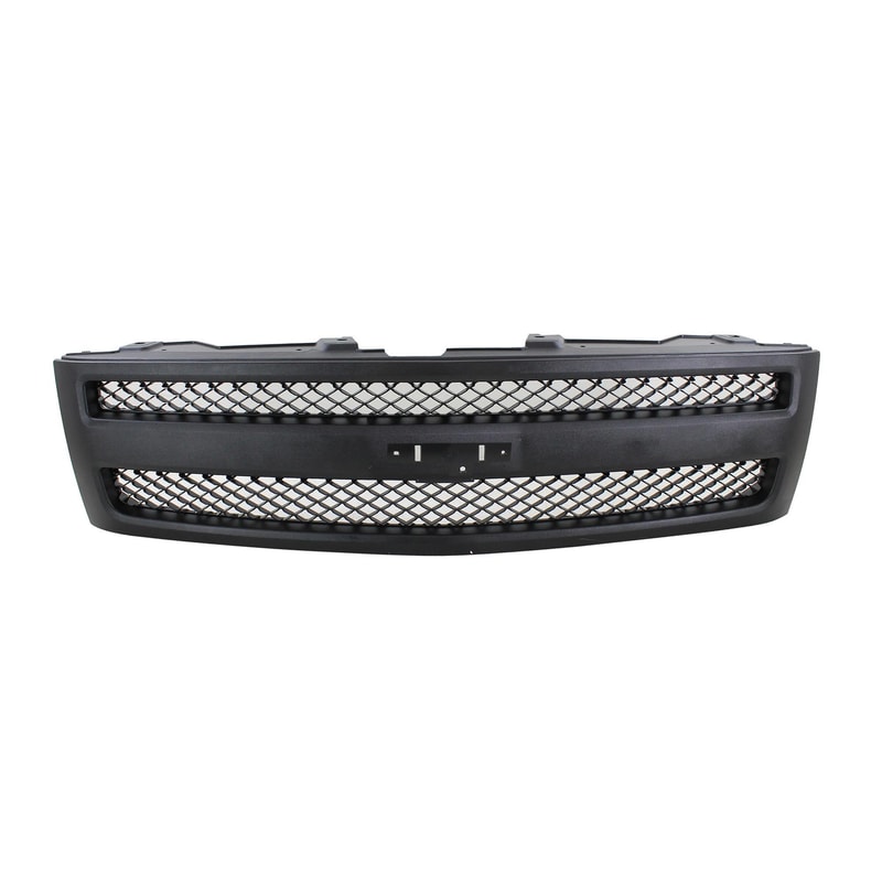 Replacement Grille for Chevrolet Silverado 1500 (2007-2013), Textured Black Shell and Insert, Excludes 2007 Classic Model