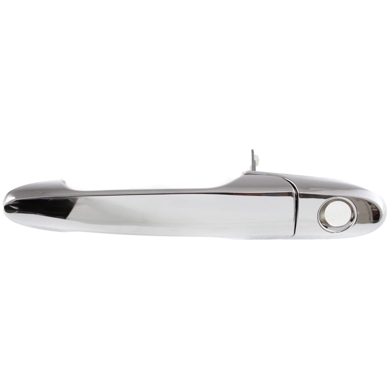 Front Exterior Door Handle for Chevrolet Impala (2006-2013) and Buick LaCrosse (2005-2009), Left (Driver), Chrome Finish, with Keyhole, Replacement