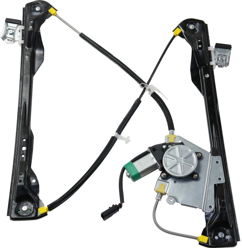 Power Front Window Regulator with Motor for Ford Focus 2000-2007, Left (Driver), 4-Door/5-Door, Replacement