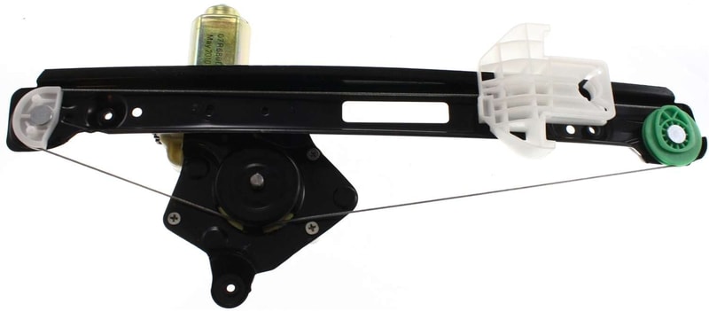 Rear Window Regulator for Ford Focus 2000-2007, Right (Passenger), Powered With Motor, Compatible with 4-Door/5-Door, Replacement