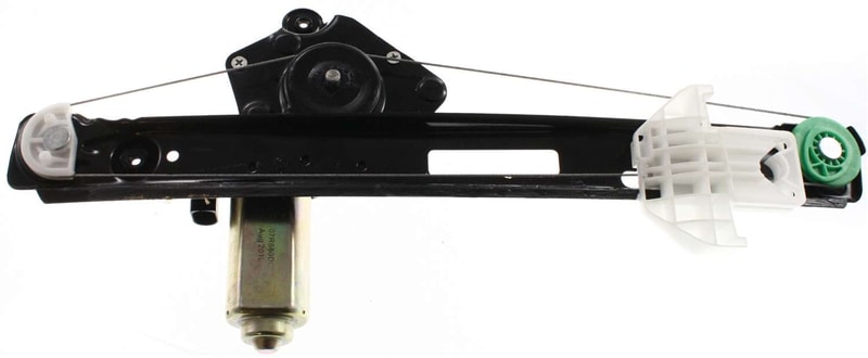 Power Rear Window Regulator with Motor for 2000-2007 Ford Focus, Left (Driver), 4-Door/5-Door, Replacement