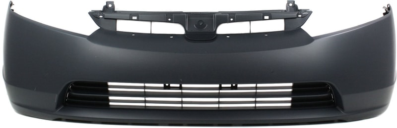 Front Bumper Cover for Honda Civic Sedan 2007-2008, Primed (Ready to Paint), 2.0L Engine, Excludes MUGEN Si, Replacement