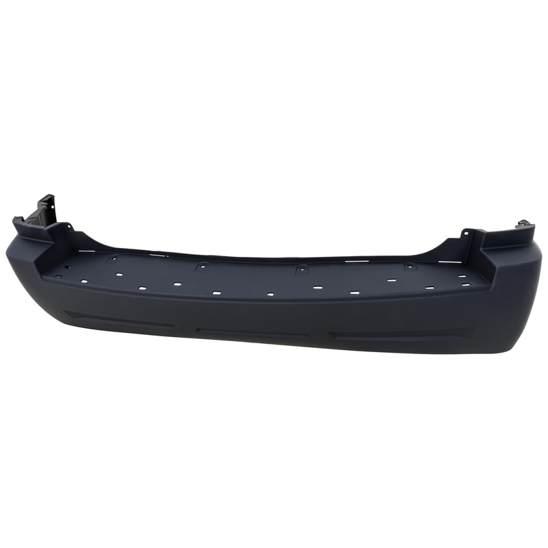 Rear Bumper Cover for 2005-2010 Grand Cherokee, Primed (Ready to Paint), Without Chrome Insert or Tow Hook Holes, Laredo Model, Replacement