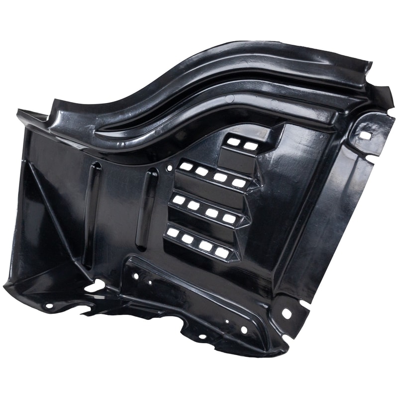 Front Fender Liner for Toyota Tundra 2007-2013, Left (Driver) Side, Front Section, Plastic, Vacuum Form, with Steel Bumper Type, Replacement