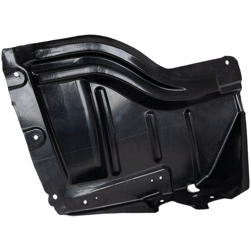 Front Fender Liner for Toyota Tundra 2007-2013 Right (Passenger), Front Section, Plastic, Vacuum Form, with Plastic Bumper Type, Replacement