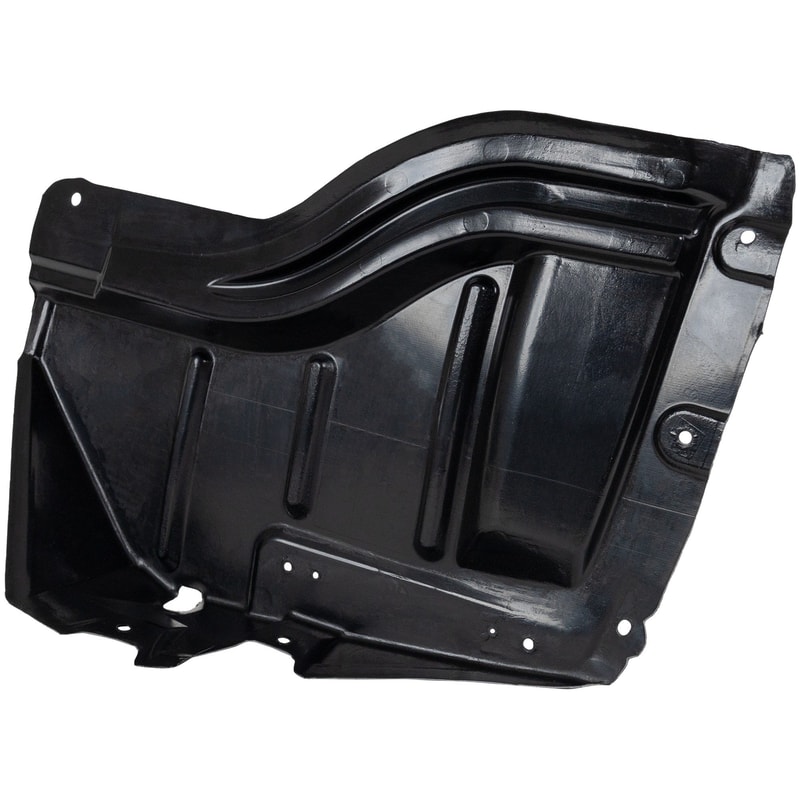 Front Fender Liner for Toyota Tundra 2007-2013, Left (Driver) Front Section, Vacuum Formed Plastic, with Plastic Bumper Type, Replacement