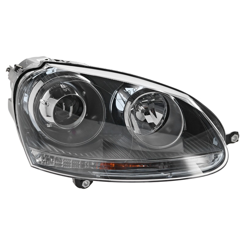 Headlight for Volkswagen Jetta 2005-2010 Right (Passenger), Without Bulb, Xenon, Fits 2005 2.5/ TDI Model, Replacement