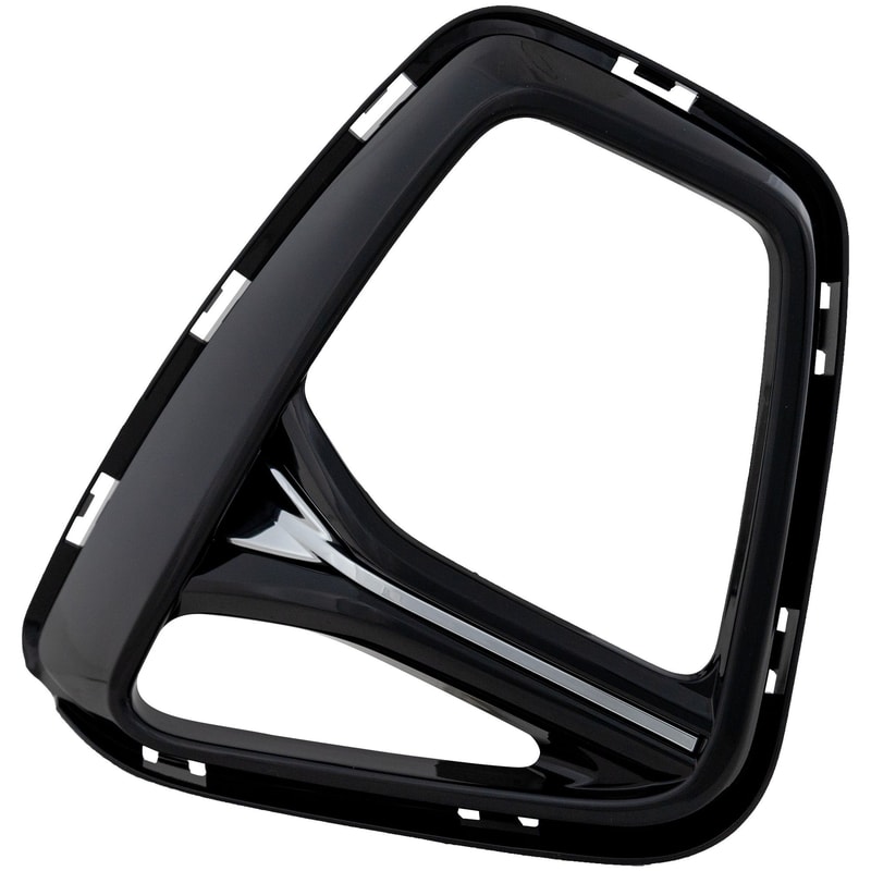 Front Fog Light Molding for Chevrolet Blazer 2019-2022, Right (Passenger), Black, Premier Model, Replacement