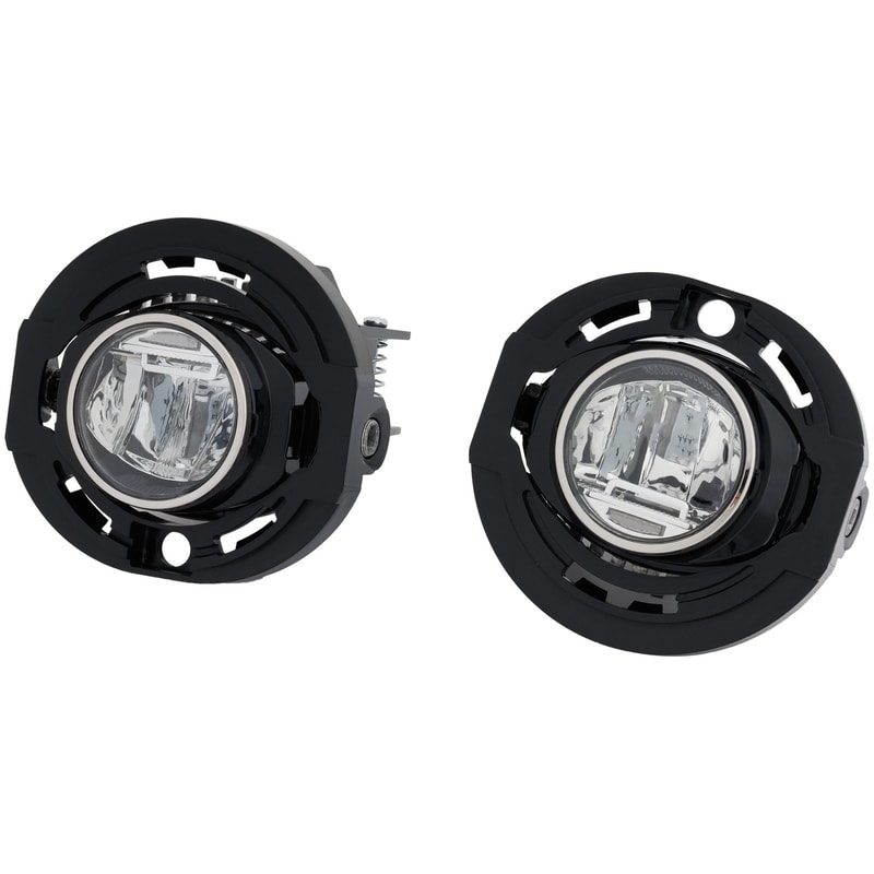 LED Fog Light Assembly for Dodge Charger 2015-2020, Jeep Grand Cherokee 2014-2021, Chrysler Pacifica 2017-2021, Clear Lens, Right (Passenger) and Left (Driver), Replacement