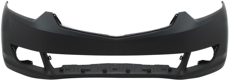 Front Bumper Cover for Acura TSX 2009-2010 Sedan, Primed (Ready to Paint), without Headlight Washer and Parking Aid Sensor Holes, Replacement