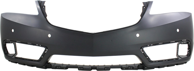 Front Bumper Cover for Acura MDX 2014-2016, Primed (Ready to Paint), with Parking Aid Sensor Holes and Adaptive Cruise Control, Replacement