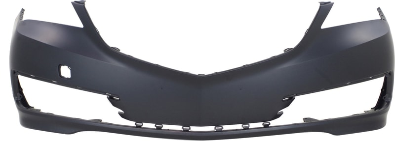 Front Bumper Cover for Acura TLX 2015-2017, Primed (Ready to Paint), w/o Headlight Washer and Parking Aid Sensor Holes, Replacement