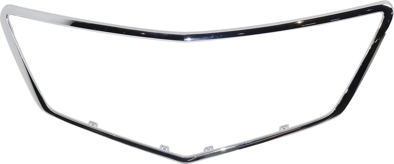 Grille Frame for Acura RDX 2016-2018, Grille Outline Trim, Chrome, with Clips for Installation, Replacement (CAPA Certified)