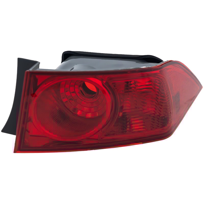 Tail Light for Acura TSX 2006-2008, Right (Passenger) Side, Outer Placement, Lens and Housing, Replacement