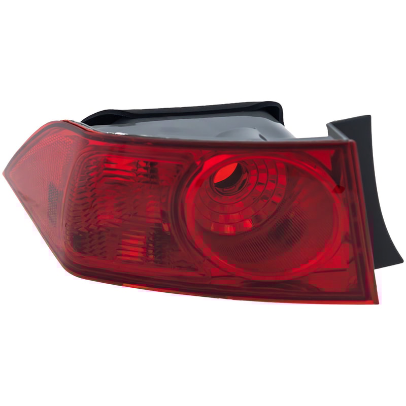 Tail Light for Acura TSX 2006-2008, Left (Driver), Outer, Lens and Housing, Replacement