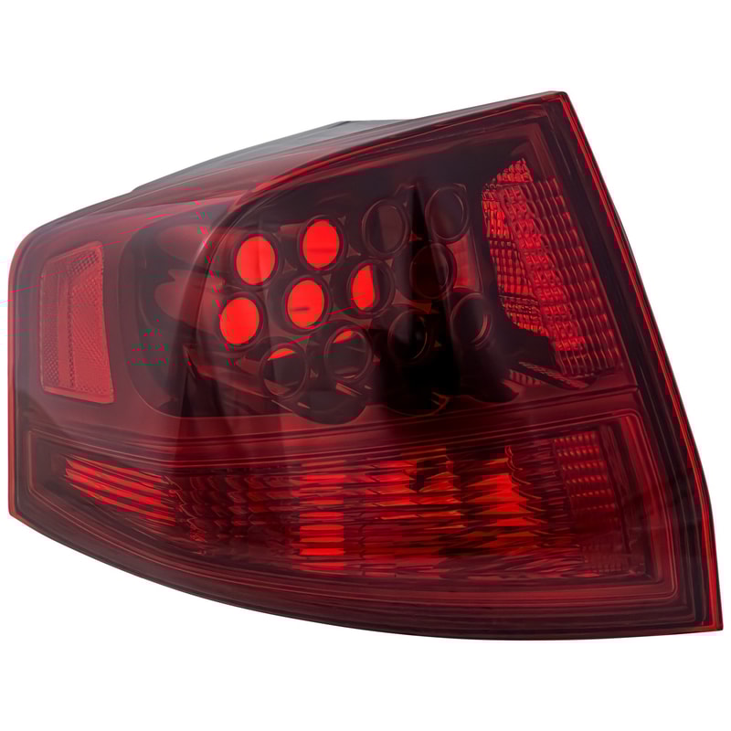 Outer Tail Light for Acura MDX 2010-2013, Left (Driver), Lens and Housing, Replacement