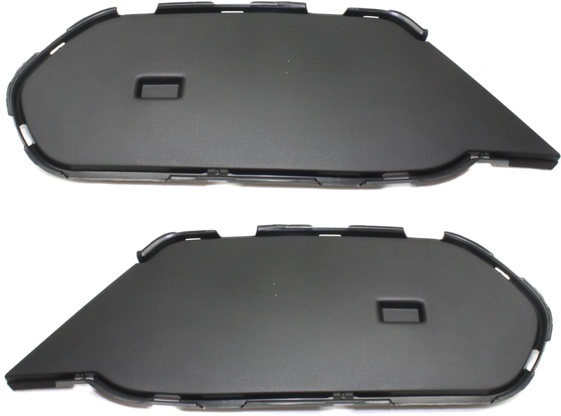 Front Bumper Grille for BMW X1 2013-2015, Right (Passenger) and Left (Driver), Inner, Textured Black, without M Sport Package, Replacement