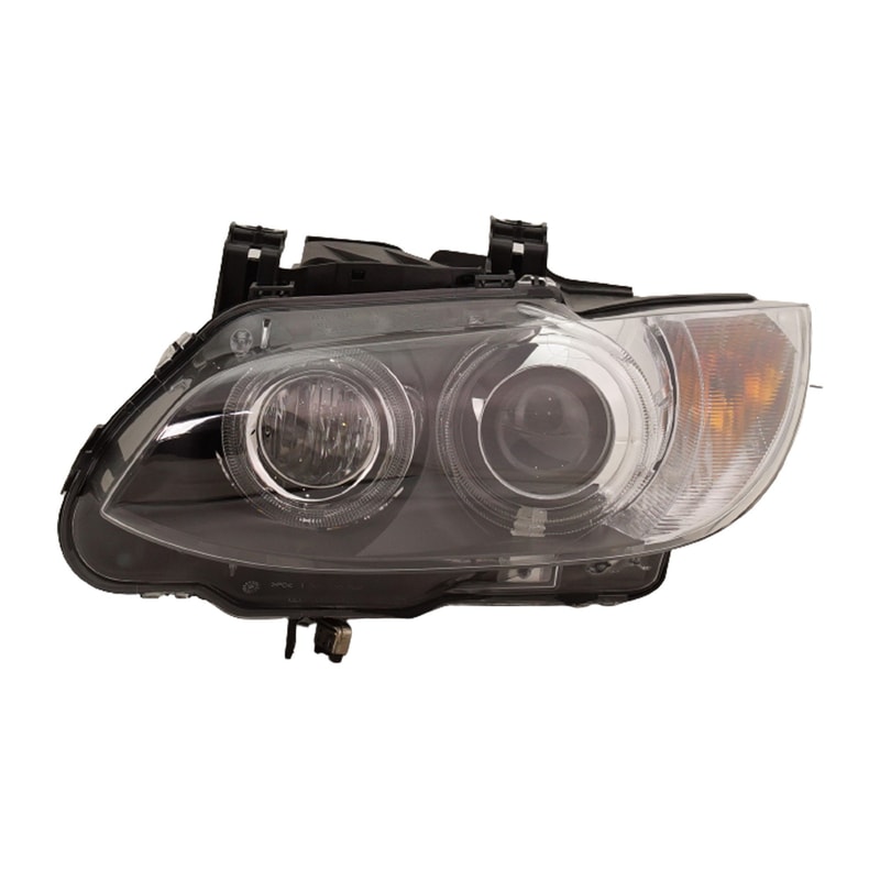 Headlight for BMW 3-Series 2007-2013, Left (Driver), Lens and Housing, Xenon, Without HID Kit, Suitable for Coupe/Convertible/Sedan, Replacement Models: 328i, 330i, 335i.