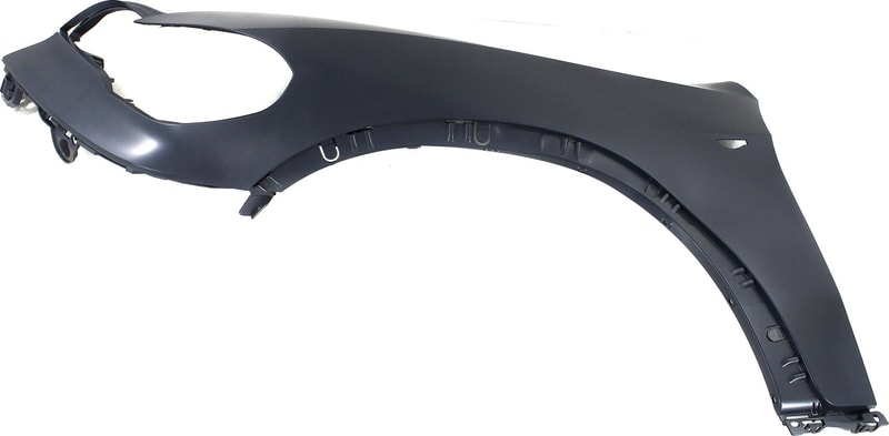 Front Fender for BMW X5 (2011-2013), Left (Driver), Primed (Ready to Paint), Excludes M Models, Fiberglass, Without Headlight Washer Hole, With Side Light Hole, Replacement