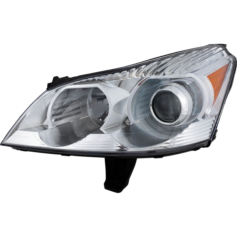 Headlight Assembly for Chevrolet Traverse 2009-2012, Left (Driver), Composite Material, Halogen Light, LTZ Model, Replacement