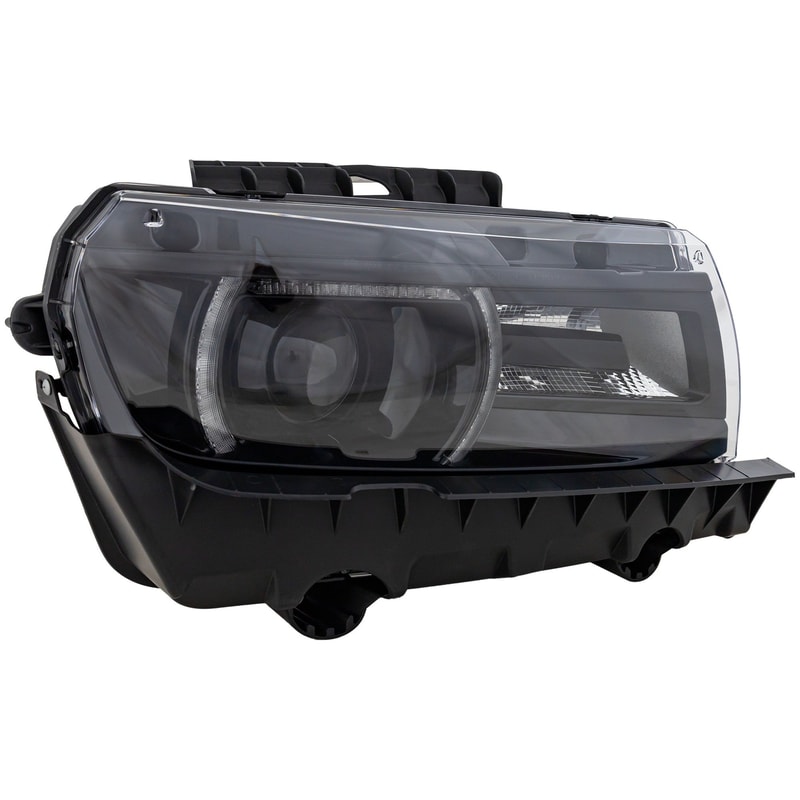 Headlight Assembly for Chevrolet Camaro 2014-2015, Right (Passenger), HID/Xenon, with HID Kit, LT/SS Model, with RS Package, Convertible/Coupe, Replacement (CAPA Certified)