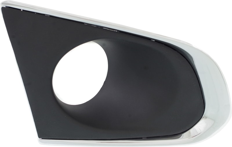 Front Fog Light Molding for Chevrolet TRAX 2013-2016, Right (Passenger) Side, Primed (Ready to Paint) with Chrome Trim, Replacement