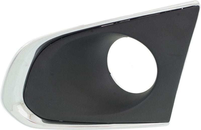 Front Fog Light Molding for Chevrolet Trax 2013-2016, Left (Driver), Primed (Ready to Paint) with Chrome Trim, Replacement