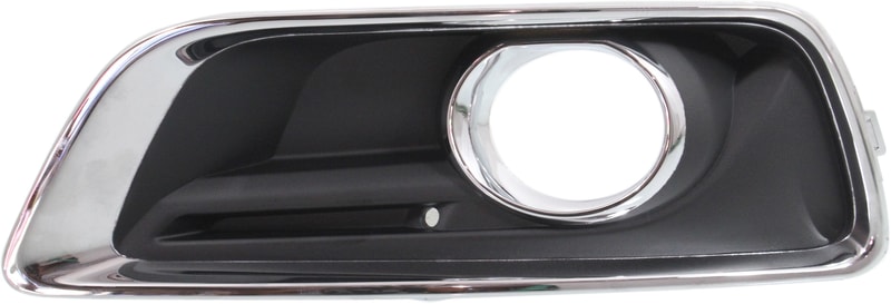 Front Fog Light Molding for Chevrolet Malibu 2013-2015/Malibu Limited 2016, Left (Driver), Black with Chrome Trim, Replacement