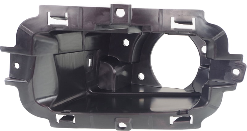 Fog Light Bracket for Chevrolet Silverado 1500 (2014-2015), Left (Driver), Textured Black, Compatible w/ or w/o Impact Bar Skid Plate, Replacement